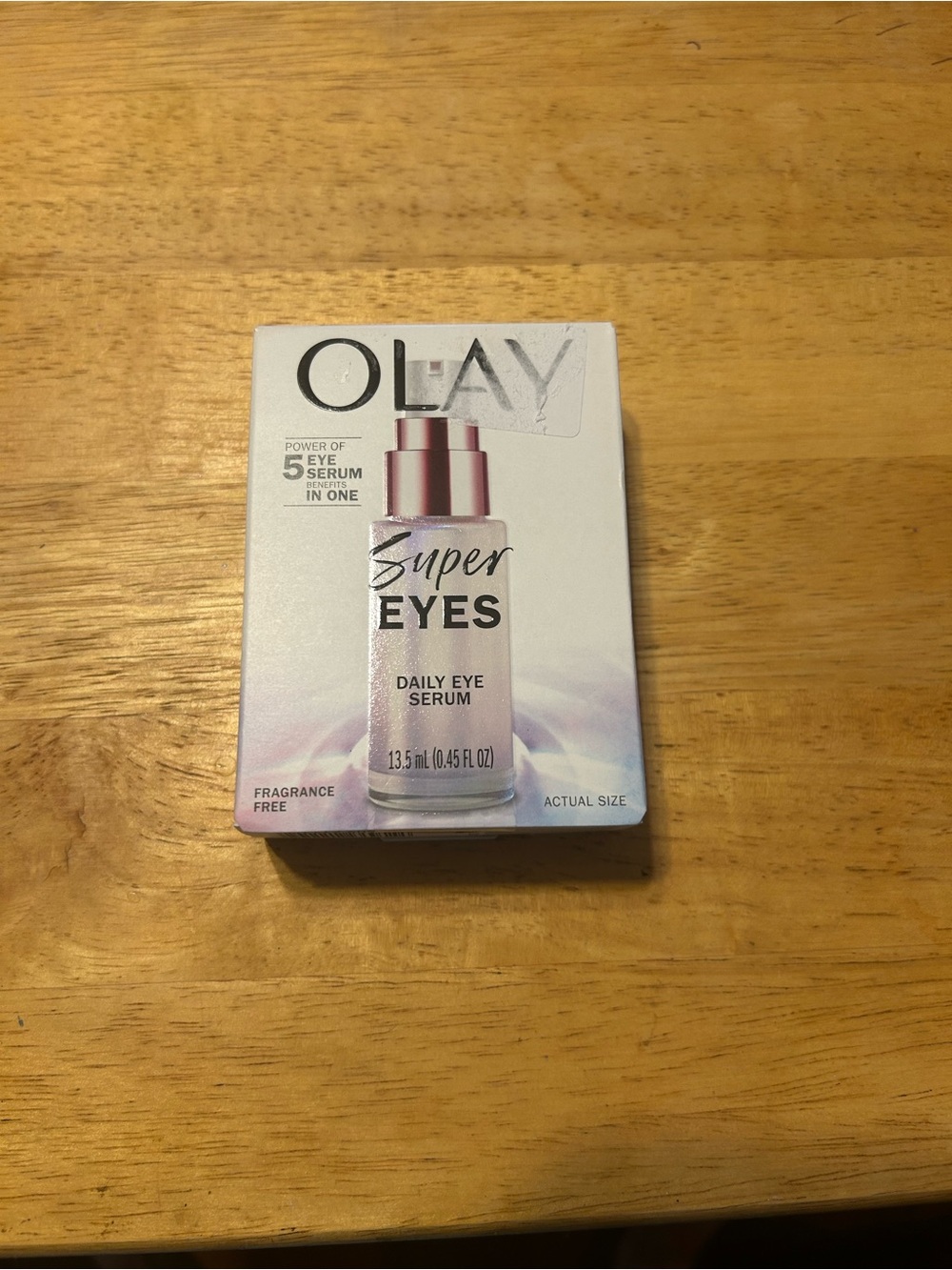 OLAY Super Eyes Daily Eye Serum - Pink and White Bottle